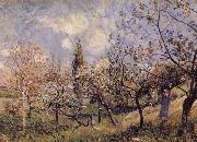 Alfred Sisley Orchard in Sping-By Germany oil painting artist